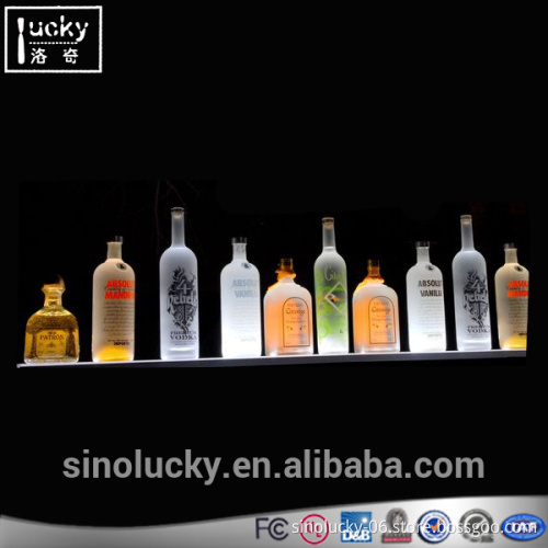 Fashion Acrylic Led Lighting Wine Display Base for bar